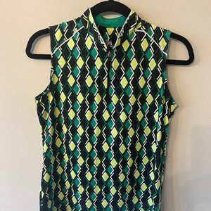 Tail White Label Sleeveless Golf Shirt. Size Small